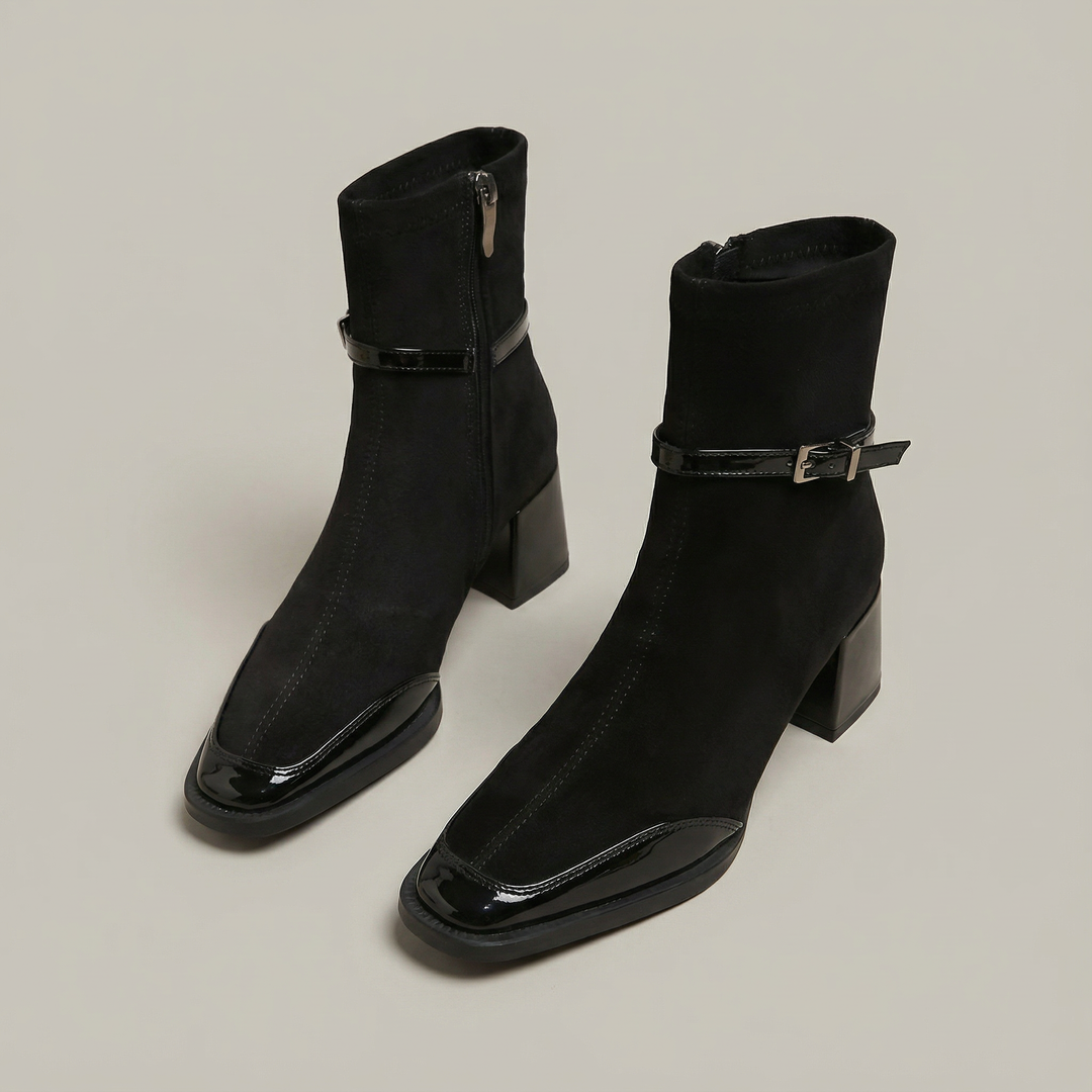 Women's Orthopedic Square Toe Ankle Boots