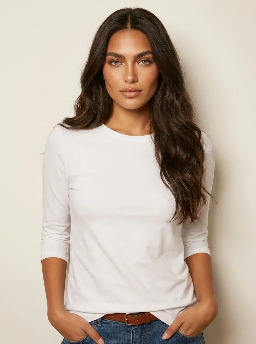 Women's 3/4-Sleeve Crewneck Top
