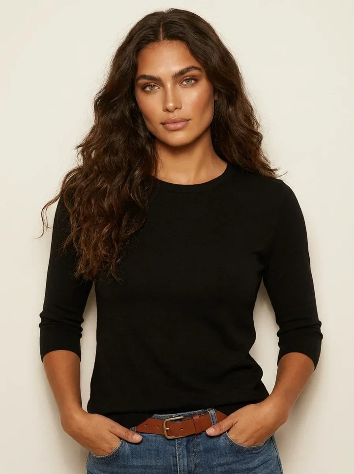 Women's 3/4-Sleeve Crewneck Top