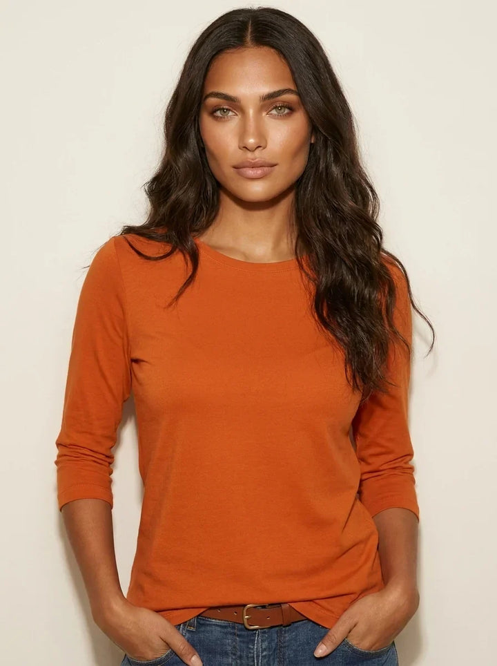 Women's 3/4-Sleeve Crewneck Top