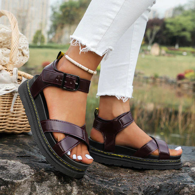 Women's Stylish Ankle Strap Platform Sandals