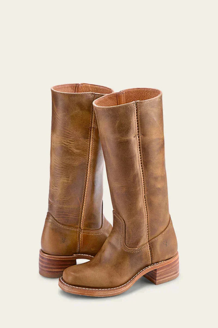 Women's Mid-Calf Block Heel Boots Stylish & Comfortable, view 2 - Elena Harper
