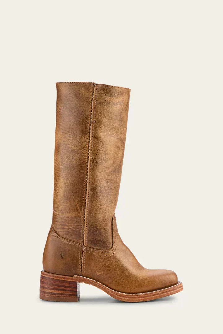Women's Mid-Calf Block Heel Boots Stylish & Comfortable, view 5 - Elena Harper