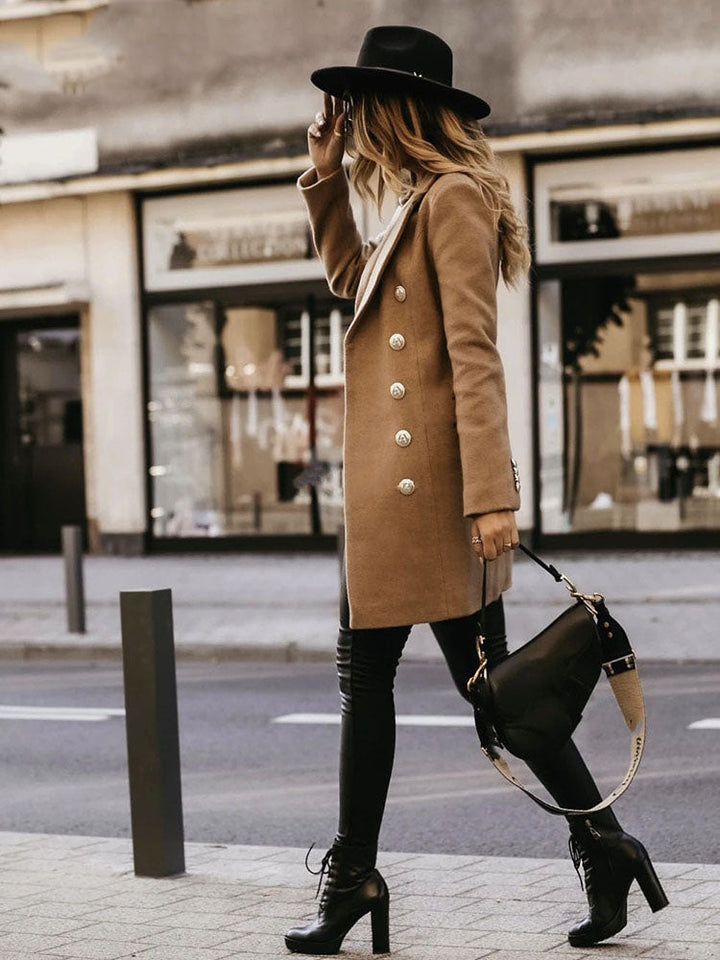 Women’s Trench Coat with Belt and Tailored Fit