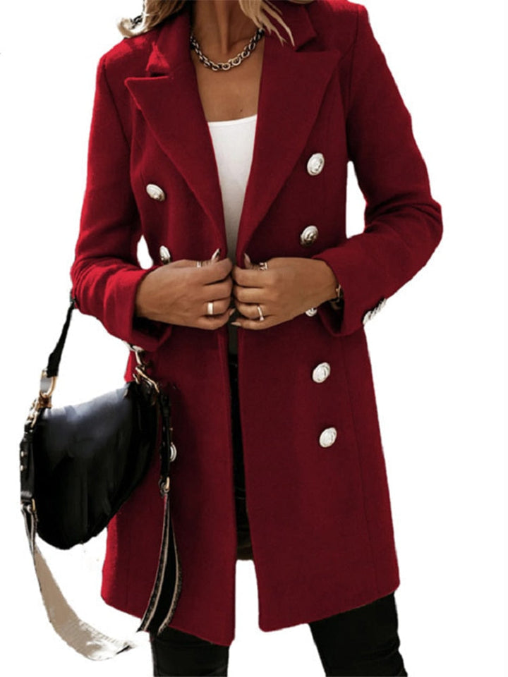 Women’s Trench Coat with Belt and Tailored Fit