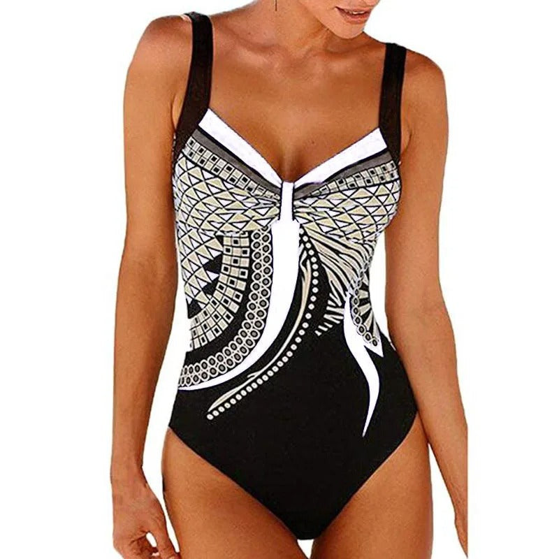 Women's Printed Tank One-Piece Swimsuit