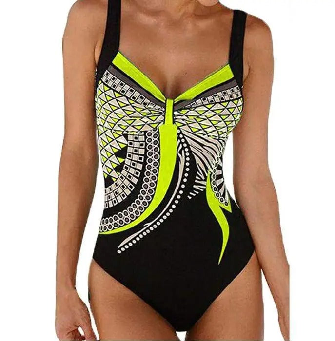 Women's Printed Tank One-Piece Swimsuit