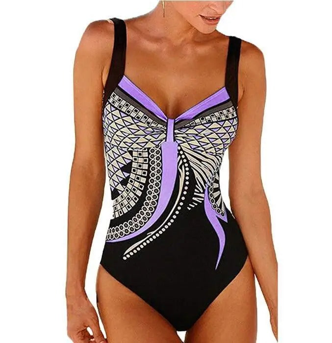 Women's Printed Tank One-Piece Swimsuit
