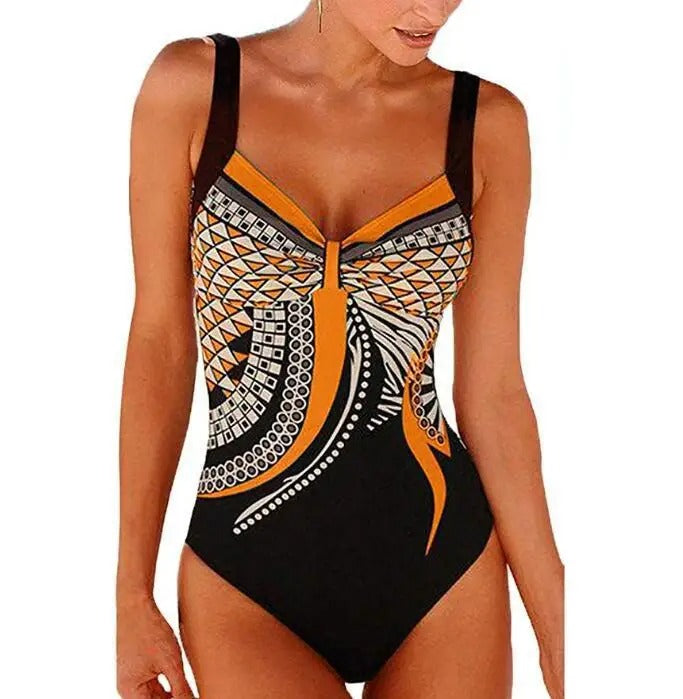 Women's Printed Tank One-Piece Swimsuit