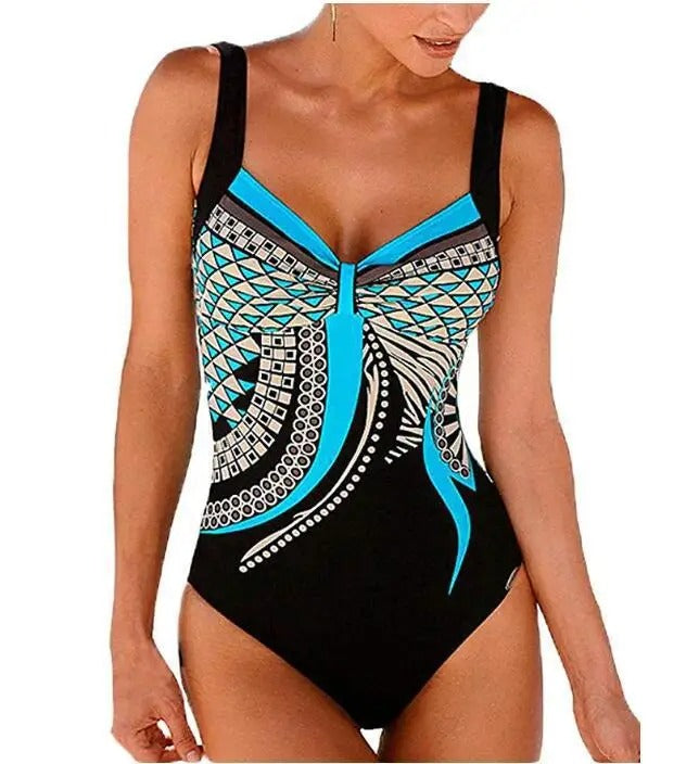 Women's Printed Tank One-Piece Swimsuit