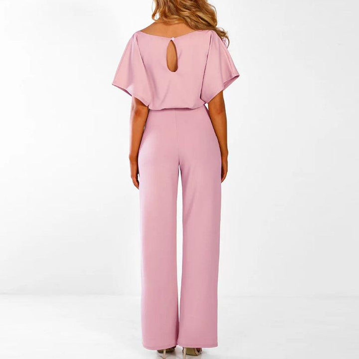 Women's Tie Waist Wide Leg Set