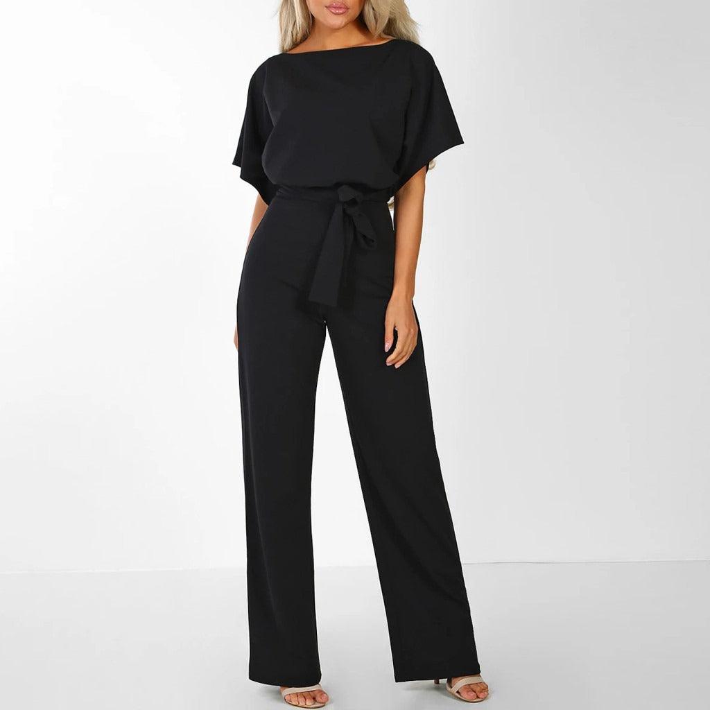 Women's Tie Waist Wide Leg Set
