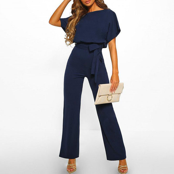 Women's Tie Waist Wide Leg Set