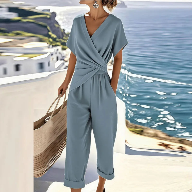 Women's Wide-Leg Two-Piece Set