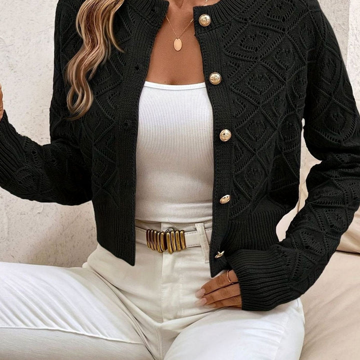 Priya - Elegant Short Openwork Cardigan