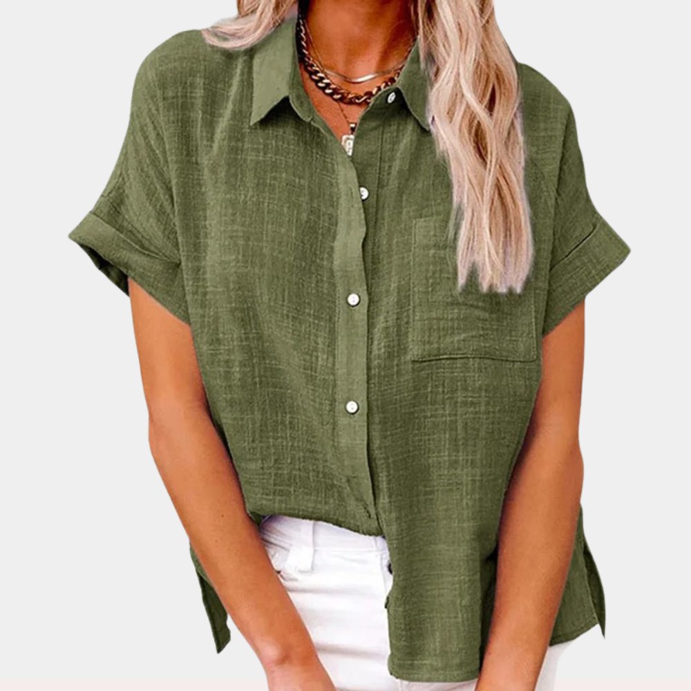Ivy | Women's Lightweight Short-Sleeve Button-Front Shirt