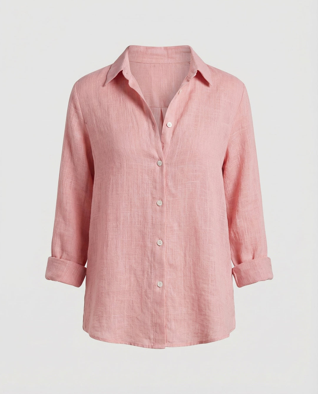 Olivia | Women's Relaxed-Fit Linen Three-Quarter Sleeve Shirt