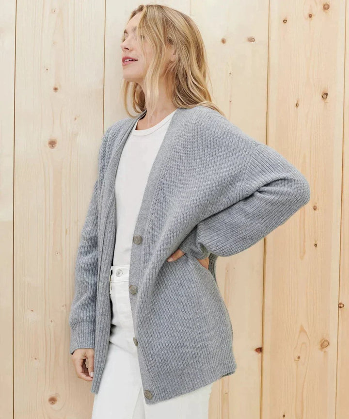 Émilie - Refined Cashmere V-Neck Cardigan