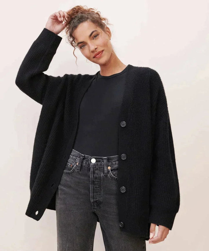 Émilie - Refined Cashmere V-Neck Cardigan