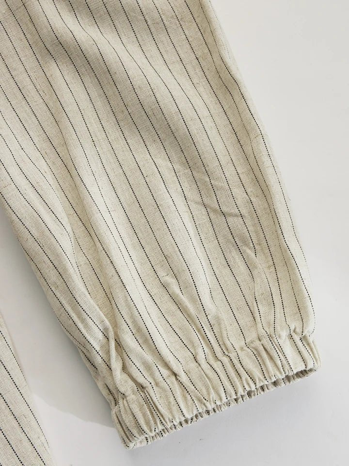 Amelia | Women's Striped Button-Down Midi Dress