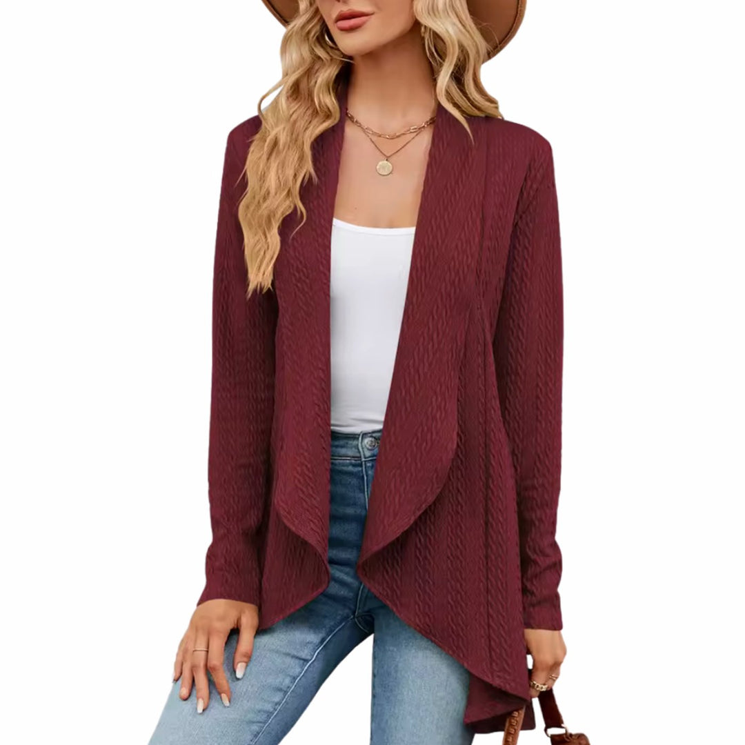 Sylvie - Elegant Long Twisted Cardigan