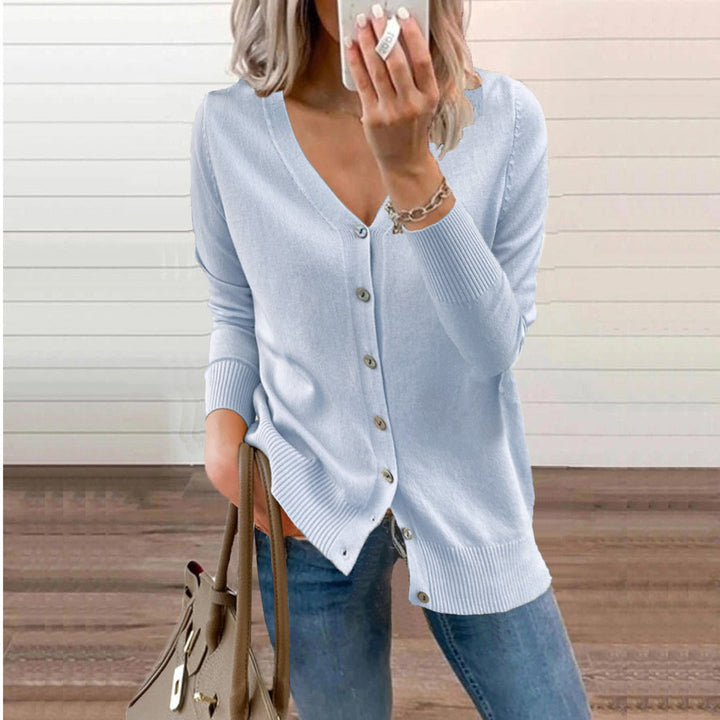 Florence - Elegant Long V-Neck Cardigan