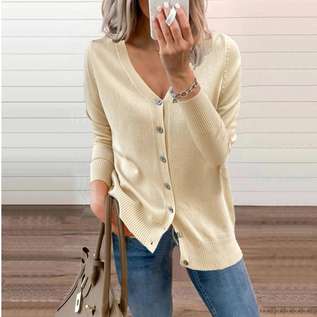 Florence - Elegant Long V-Neck Cardigan