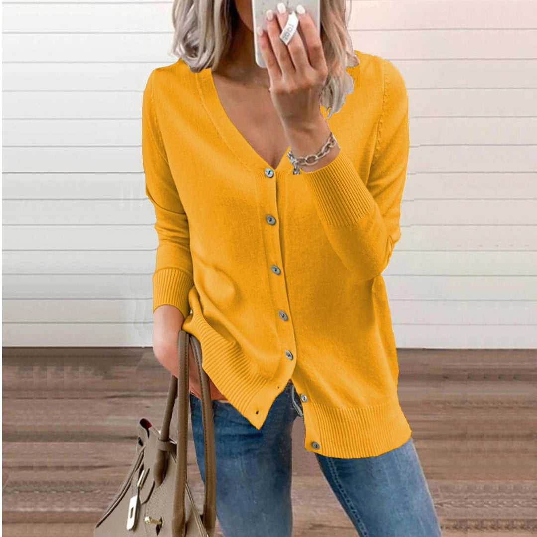 Florence - Elegant Long V-Neck Cardigan