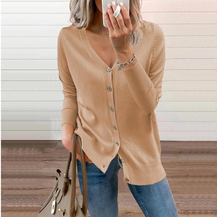 Florence - Elegant Long V-Neck Cardigan
