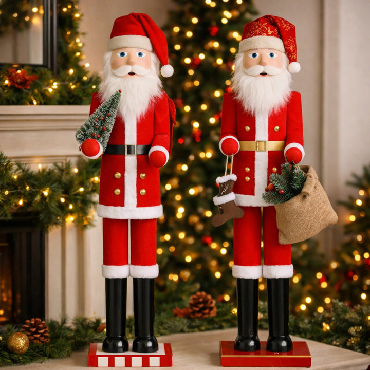 Wooden Nutcracker Figures - 90 cm - 2 Different Designs