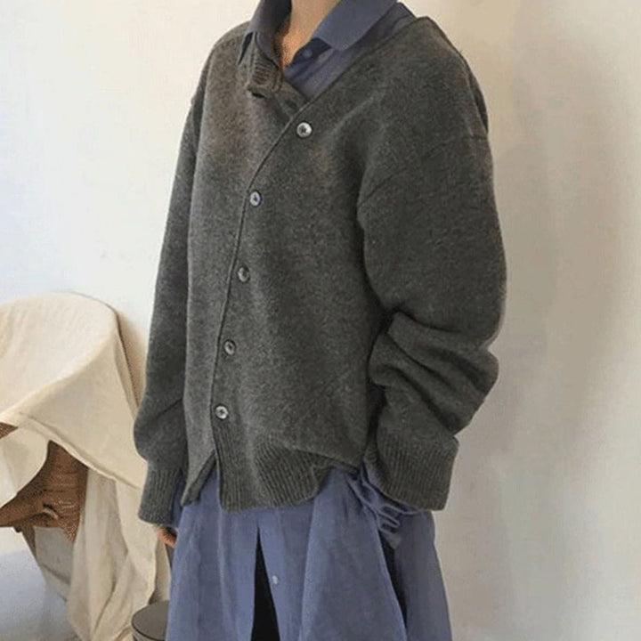 Wool Sweater with Button Details, view 6 - Elena Harper