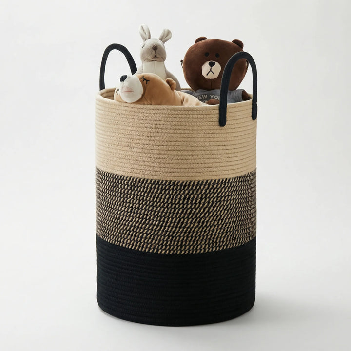 Woven Storage Basket with Carrying Handles - Elena Harper