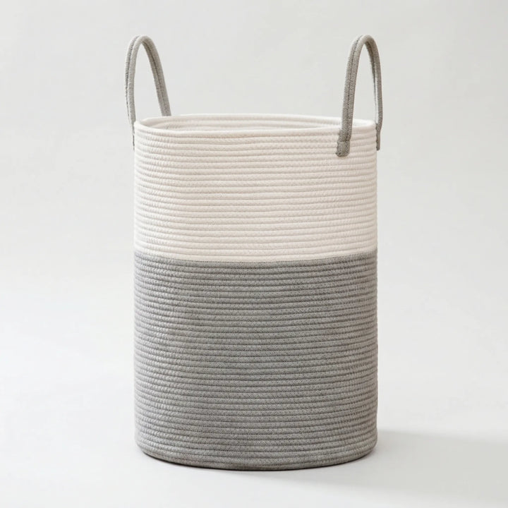 Woven Storage Basket with Carrying Handles, view 3 - Elena Harper
