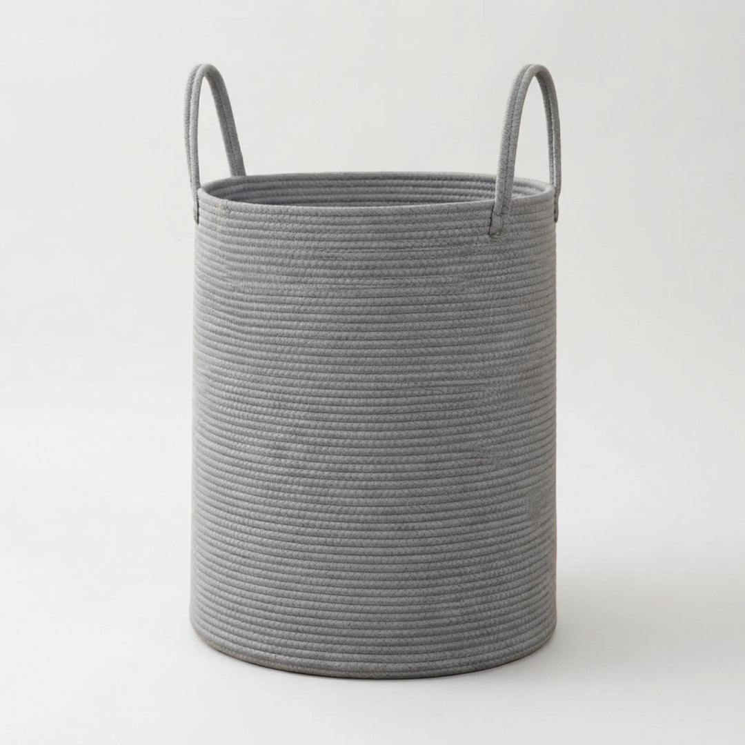 Woven Storage Basket with Carrying Handles, view 5 - Elena Harper