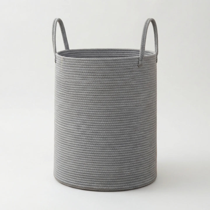 Woven Storage Basket with Carrying Handles, view 5 - Elena Harper