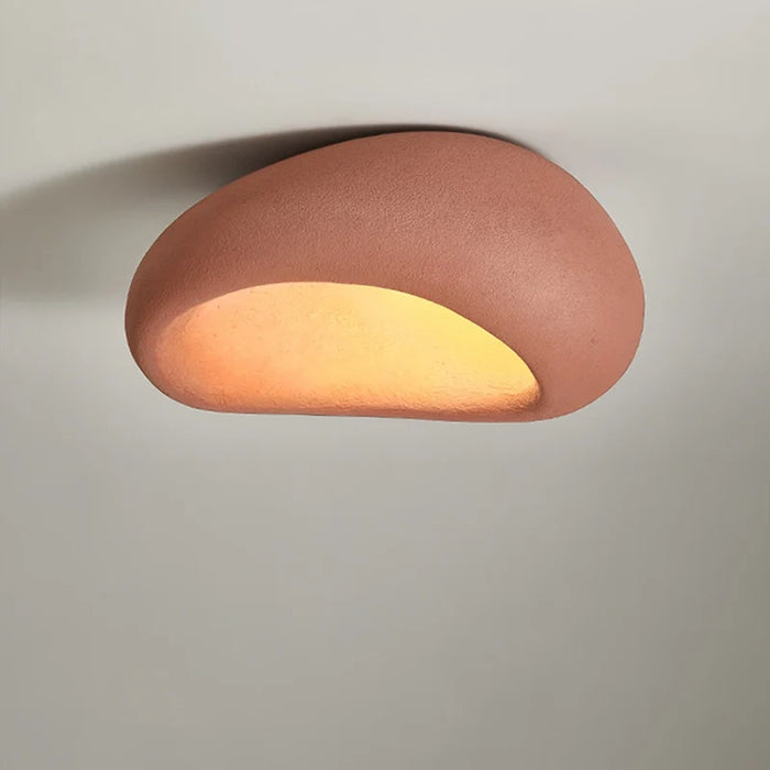 Wabi-Sabi Style LED Ceiling Lamp – Decorative Ceiling Light with Organic Shape