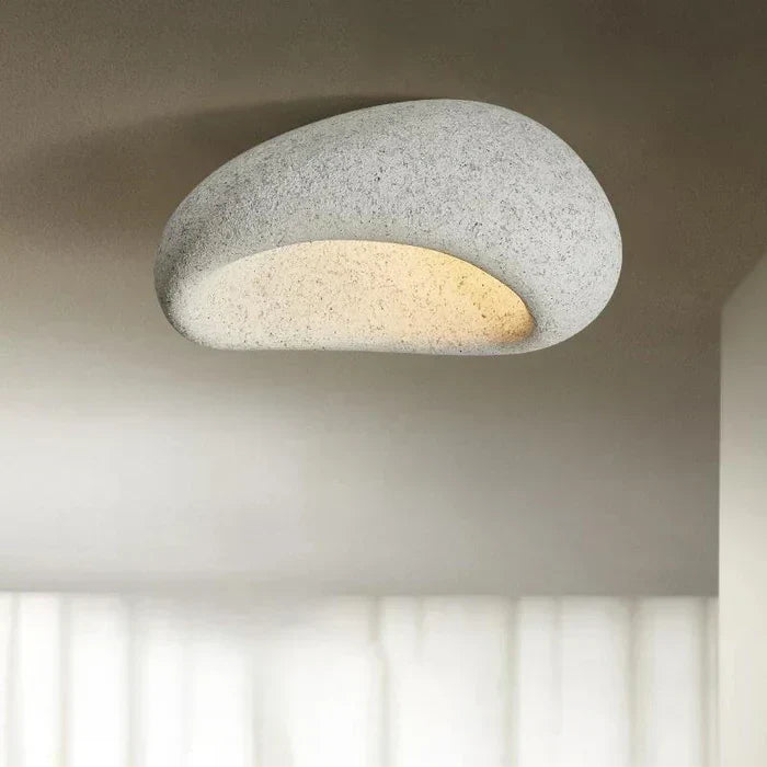 Wabi-Sabi Style LED Ceiling Lamp – Decorative Ceiling Light with Organic Shape