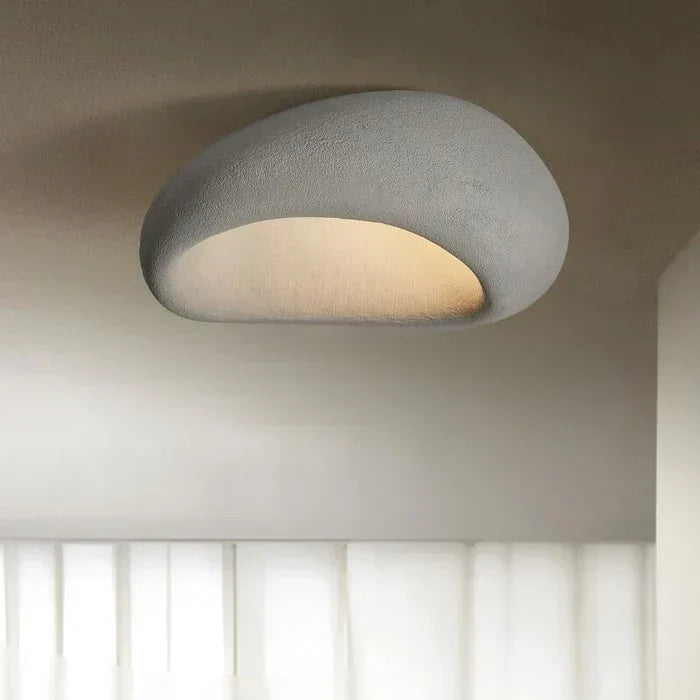 Wabi-Sabi Style LED Ceiling Lamp – Decorative Ceiling Light with Organic Shape