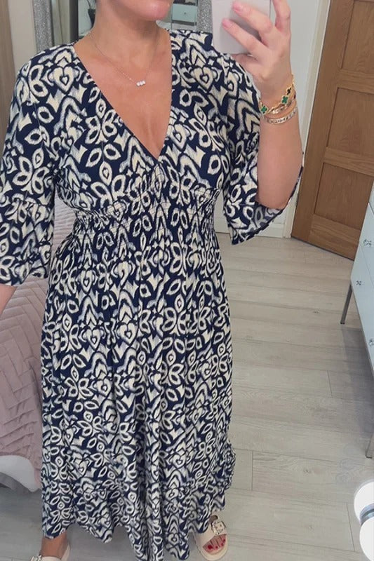 Solenne - Bohemian Floral Dress