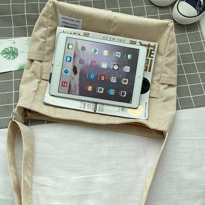 Corduroy Shoulder Bag