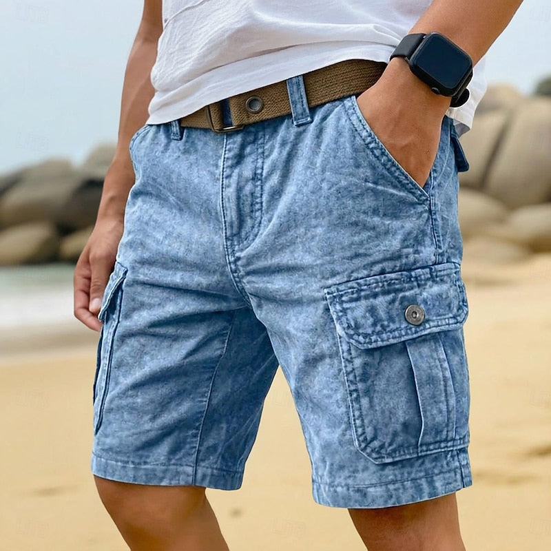Blake Rugged Cargo Shorts, view 3 - Elena Harper