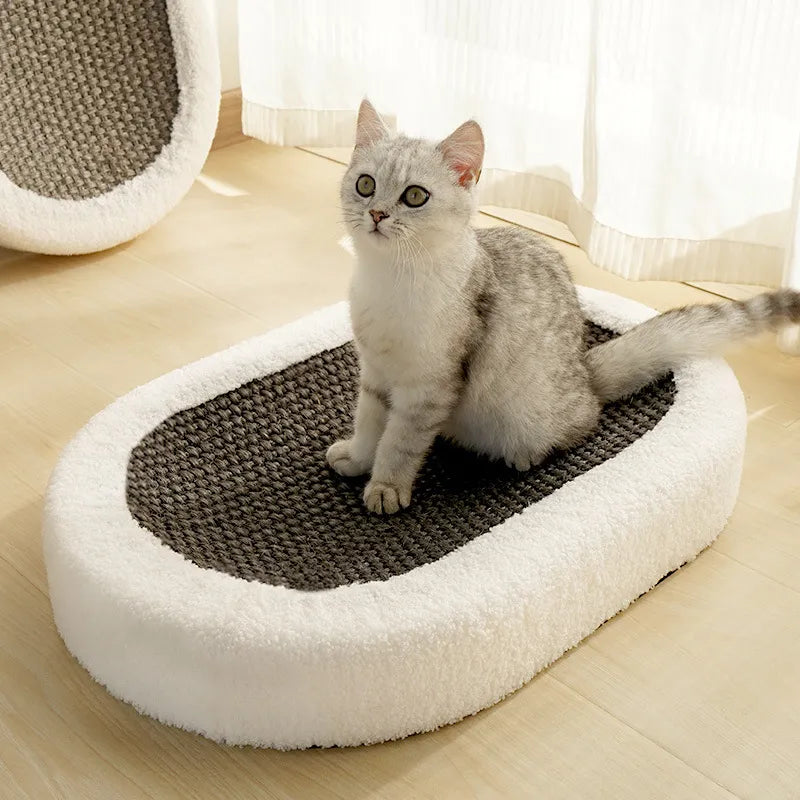 Premium Cat Bed with Integrated Scratching Surface