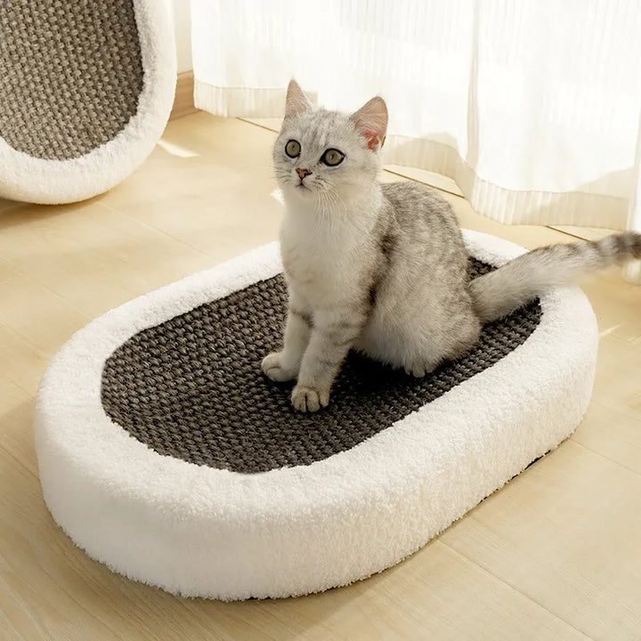 Premium Cat Bed with Integrated Scratching Surface
