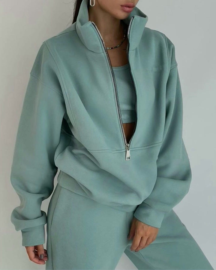 Jogging Suit with Zipper for Women