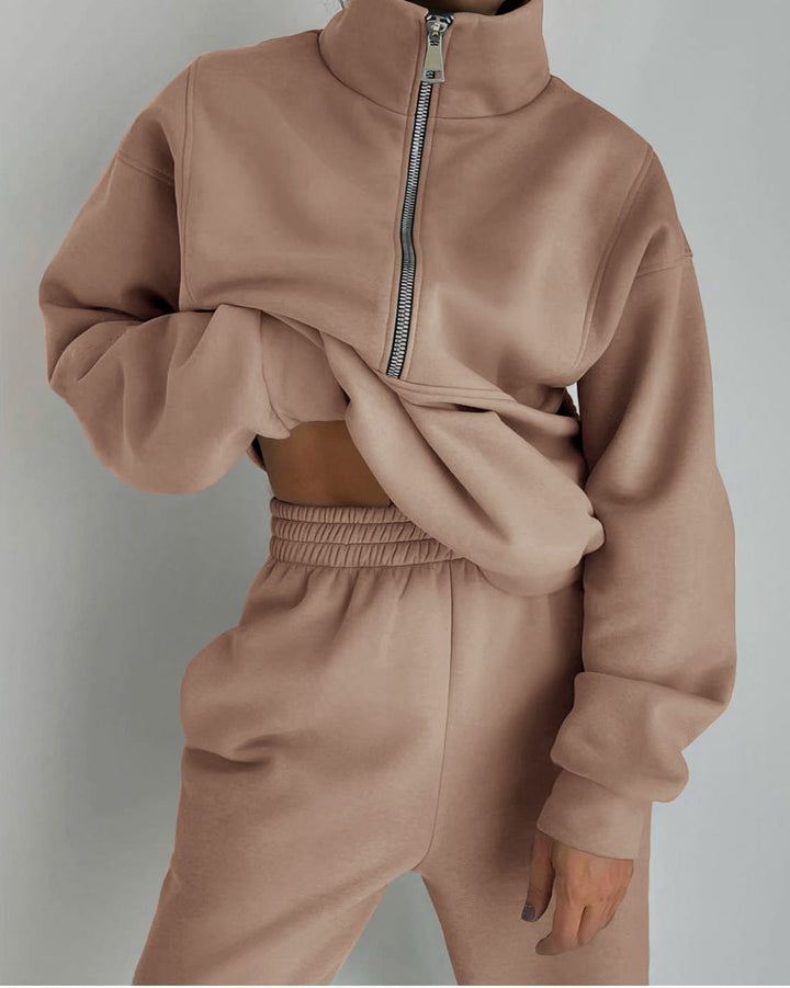 Jogging Suit with Zipper for Women